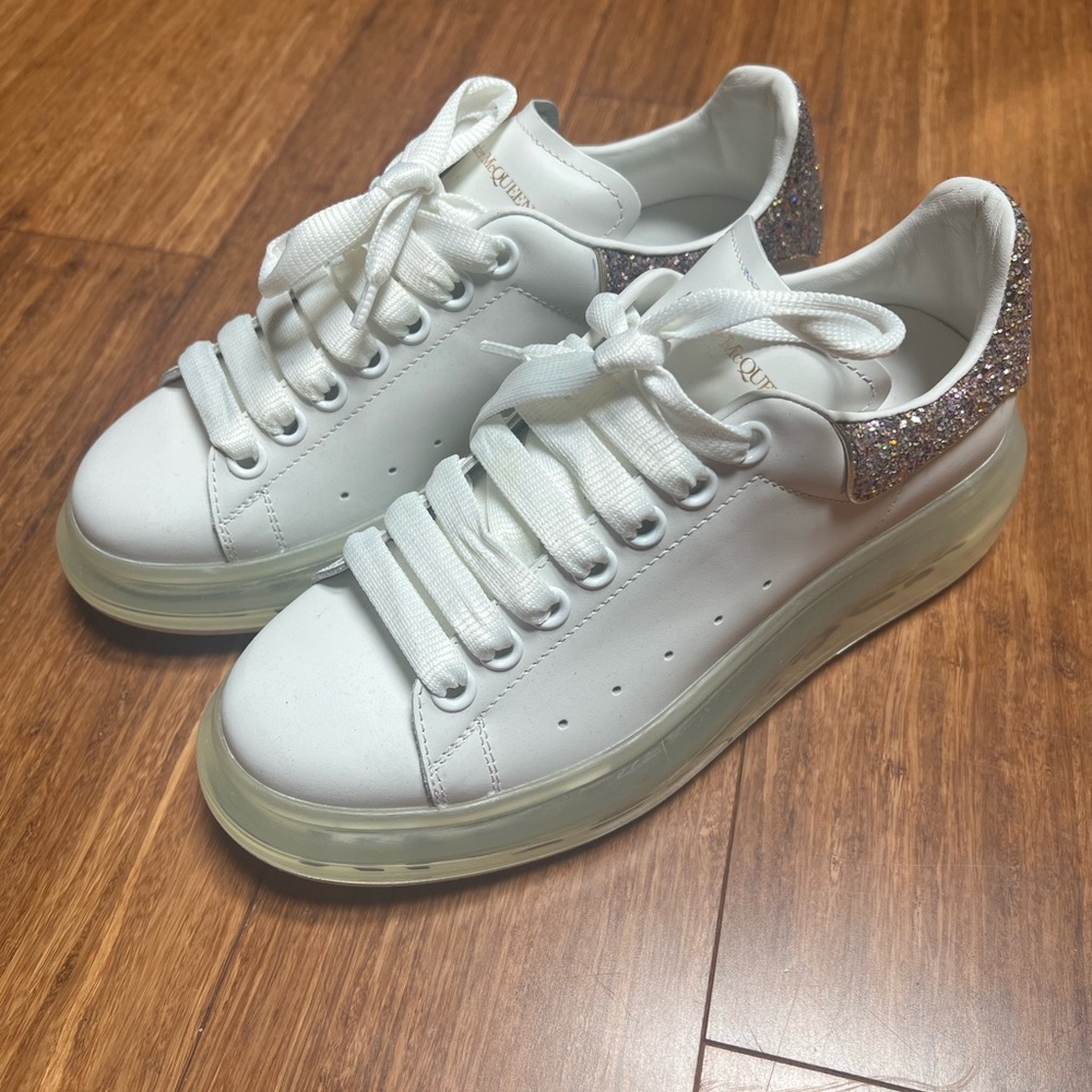 Alexander Mcqueen platform Leather Sneaker Size 38